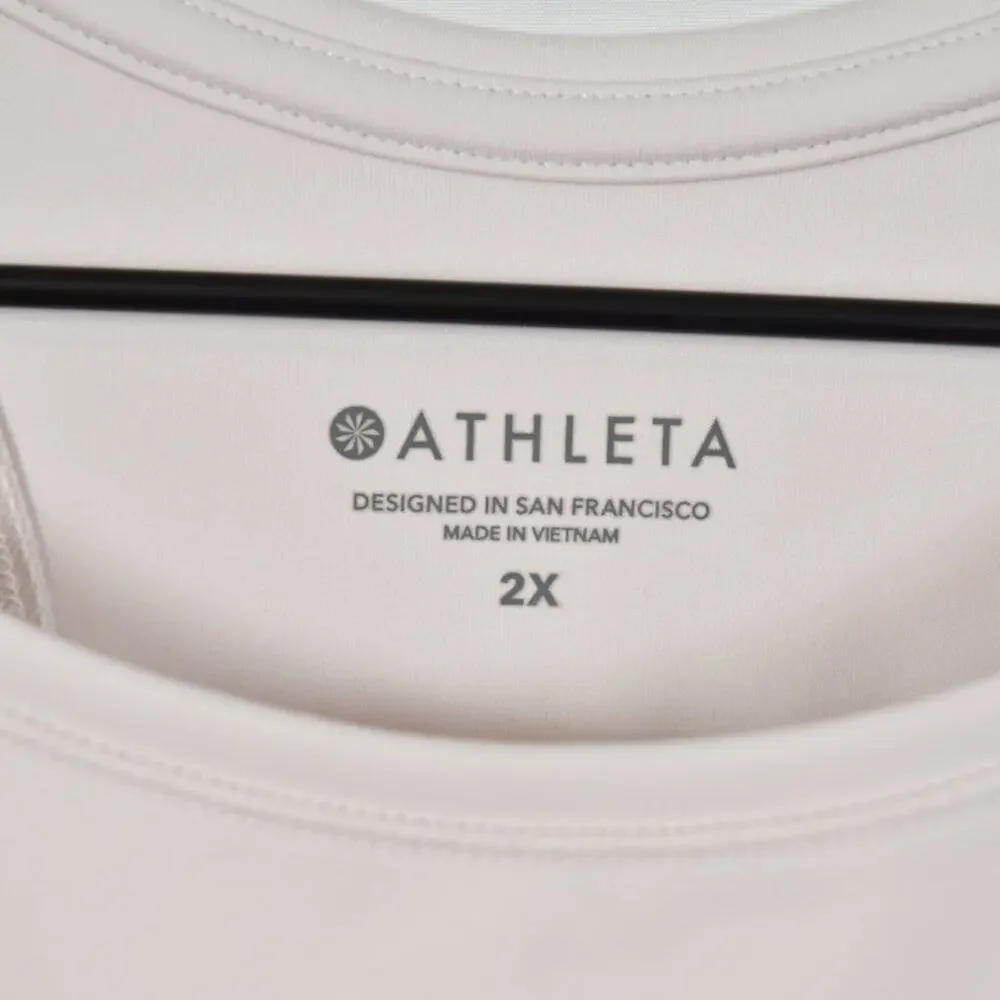 Athleta Shanti Watercolor Stripe Crop, 2X, NWT - Picture 4 of 7